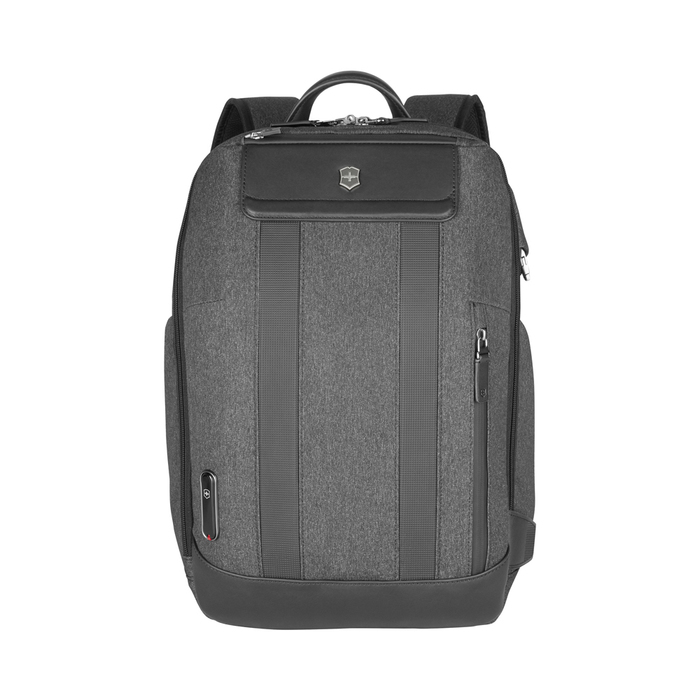 Рюкзак VICTORINOX Architecture Urban2 City Backpack 14'', серый, полиэстер / кожа, 30x19x42 см, 17 л