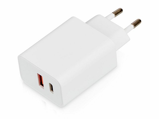 Сетевое зарядное устройство c выходами USB-A и USB-C Recharger, 10 Вт